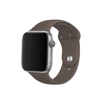 Apple Watch 42mm/44mm/45mm/49mm Brown Silicone Bracelet