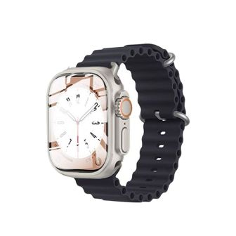 Apple Watch 38mm/40mm/41mm Black Silicone Bracelet