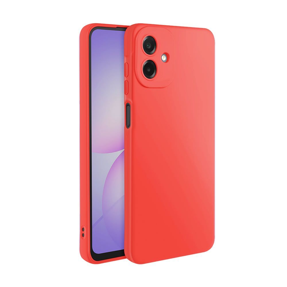 Samsung Galaxy A07 Red Silicone Gel Case With Camera Protector