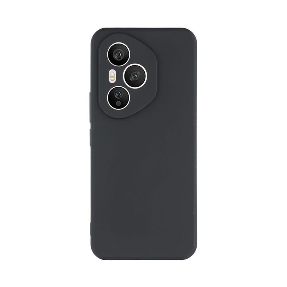 Capa Silicone Gel Huawei Honor 400 Pro Preto Com Protetor De Câmera