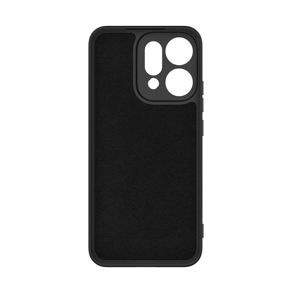 Oppo Reno14 Black Silicone Gel Case With Camera Protector