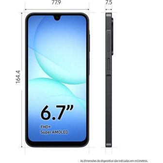 Smartphone SAMSUNG GALAXY A17 4G/A176B Preto 4gb/128gb 6.7