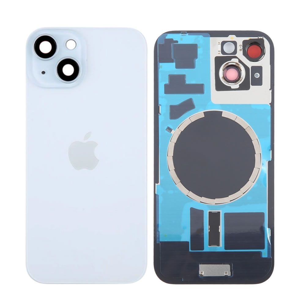 Tampa Traseira Apple Iphone 15 Azul Com Lente de Câmera