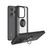 Xiaomi Redmi Note 14 4G Black TPU Silicone Case With Magnetic Finger Ring