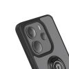 Xiaomi Redmi Note 14 4G Black TPU Silicone Case With Magnetic Finger Ring