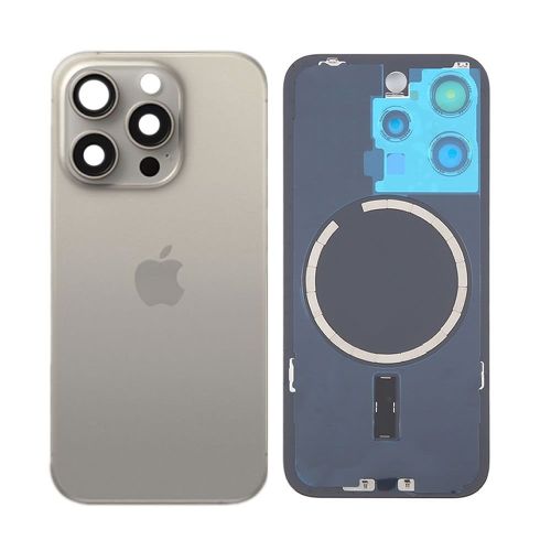 Apple Iphone 15 Pro Blue Titanium Natural Cover With Camera Lens