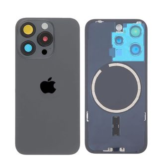 Apple Iphone 15 Pro Black Titanium Back Cover With Camera Lens