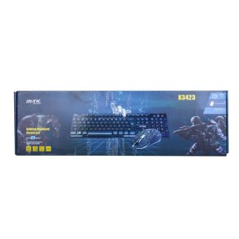 MTK K3423 Black Mechanical Gaming Keyboard And Mouse With LED Light