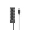 Adaptador HUB One Plus NG6054 Preto 2.0 Com 4 Portas USB E Interruptor