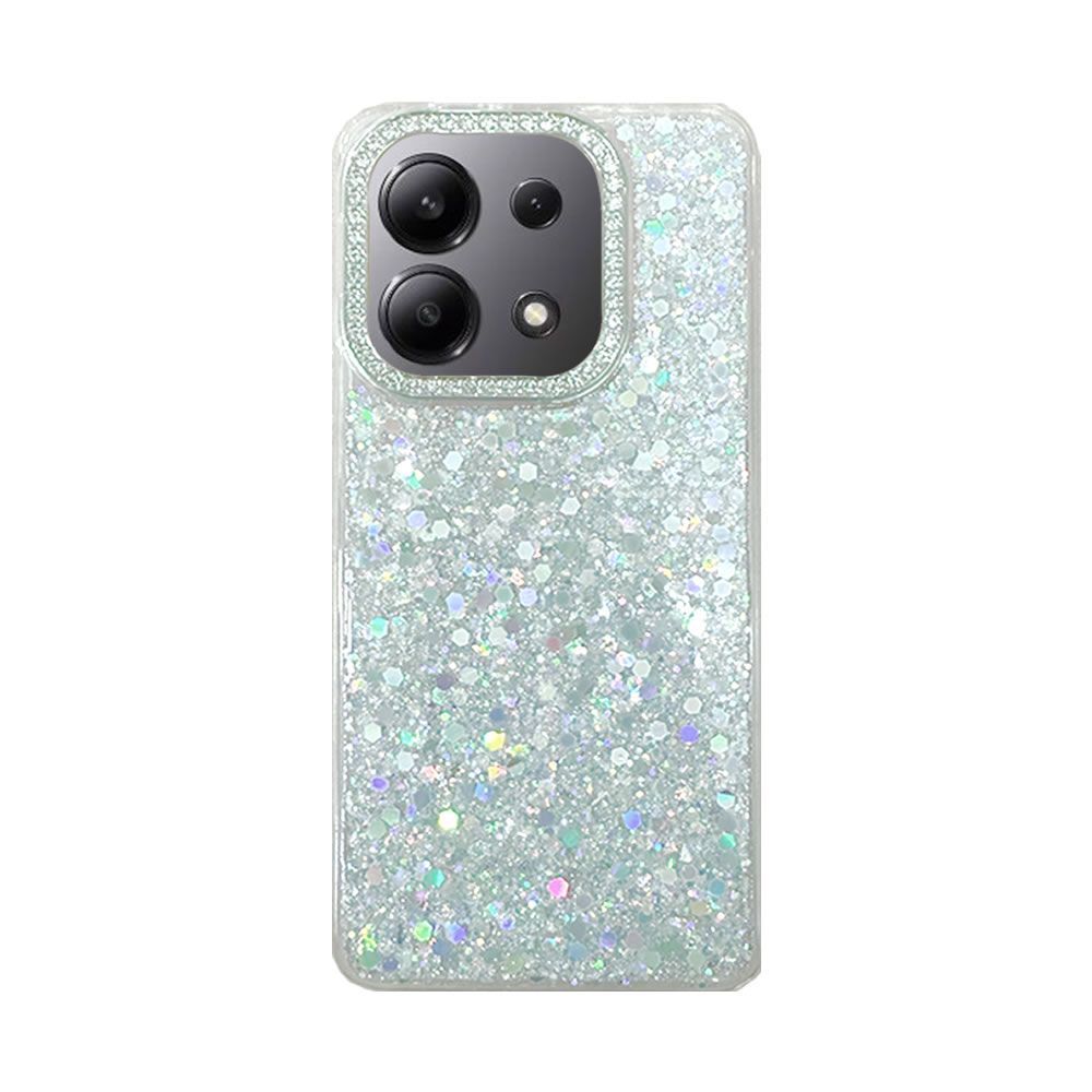 Capa Silicone Dura Xiaomi Redmi Note 13 4G Prata Brilhantes