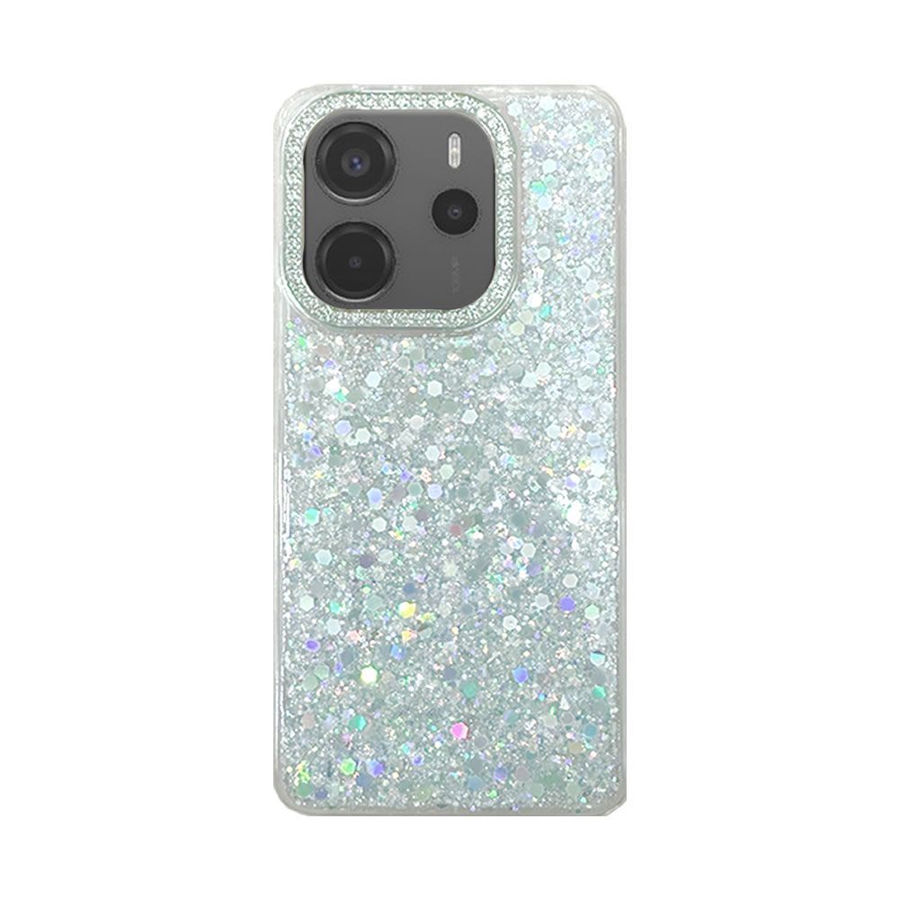 Capa Silicone Dura Xiaomi Redmi Note 14 4G Prata Brilhantes