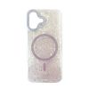 Capa Silicone Dura Apple Iphone 16 Rosa Brilhantes MagSafe