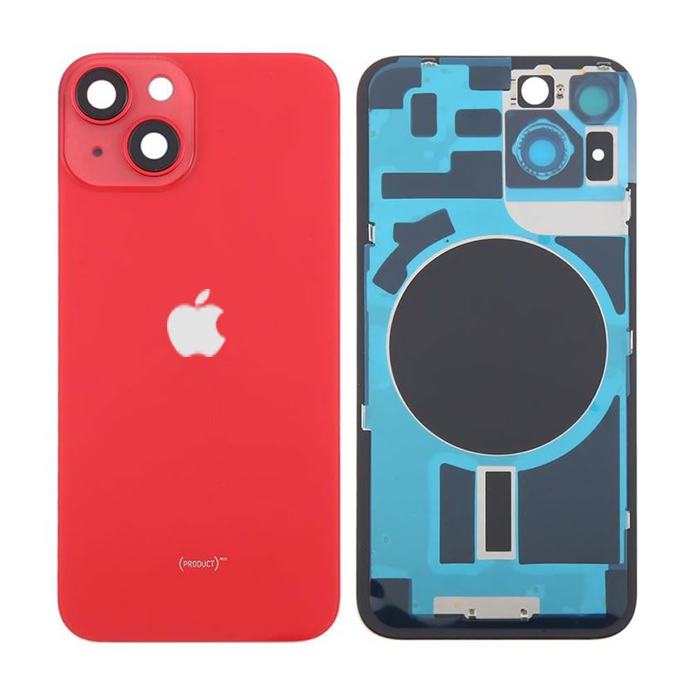 Tampa Traseira Apple Iphone 14 Vermelho Com Lente de Câmera
