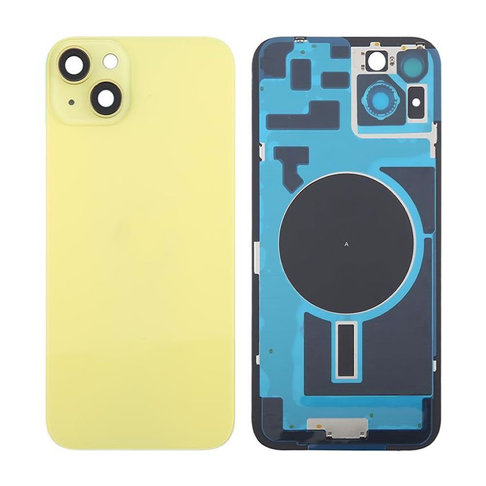 Tampa Traseira Apple Iphone 14 Plus Amarelo Com Lente de Câmera