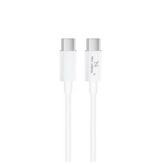 Cabo De Dados USB Tipo C Para Tipo C New Science X-7 Branco 5A 1m