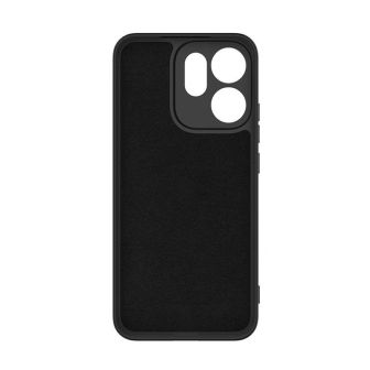 Oppo Reno14 F Black Silicone Gel Case With Camera Protector