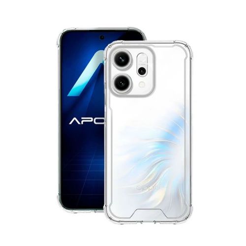 Capa Silicone Dura Anti-Choque Oppo Reno14 Pro Transparente