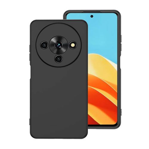 ZTE Blade A76 Black Silicone Case With Camera Protector
