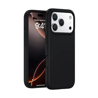 Capa Silicone Apple Iphone 17 Pro Max Preto