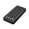 Borofone BJ84 Black 10000mAh Power Bank With Cable USB-A/USB-C/Micro USB And Lightning
