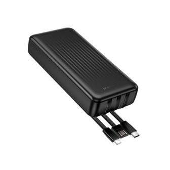 Borofone BJ79A Black 20000mAh Power Bank With USB-A/USB-C And Lightning Cable