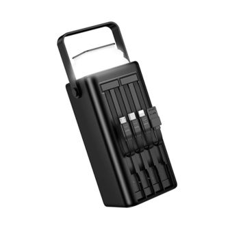 Power Bank Borofone BJ65A Preto 50000mAh 22.5W 3.0A 3 Inputs E 6 Outputs