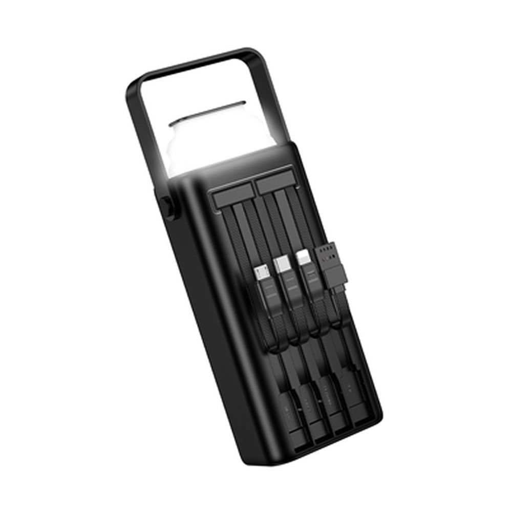 Power Bank Borofone BJ65A Preto 50000mAh 22.5W 3.0A 3 Inputs E 6 Outputs