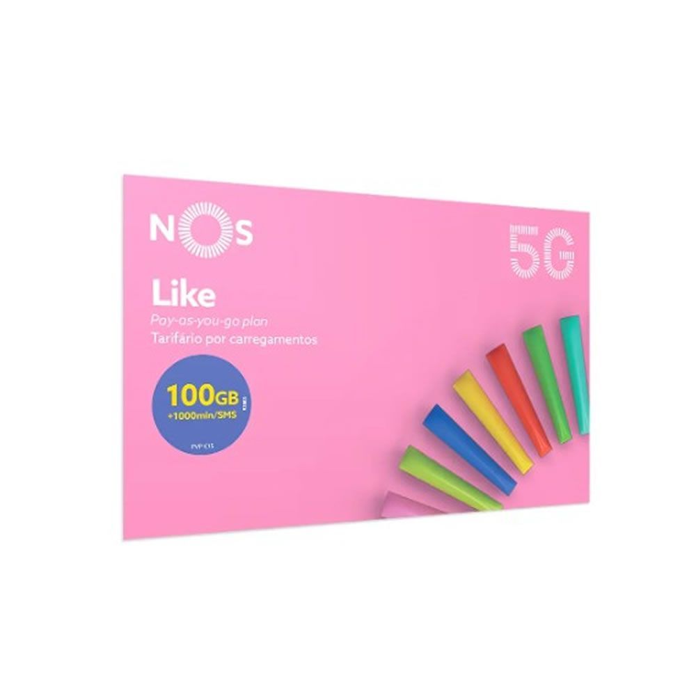 Nos Like SIM Card 10GB+30GB Internet And 500min/SMS/Month
