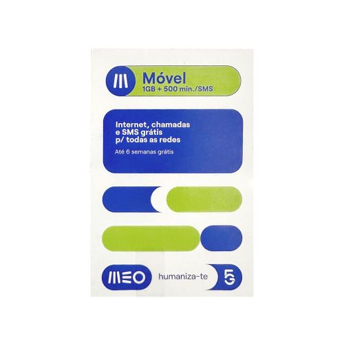 Meo Card Top Total 1gb + 500 Min + 15 Days Validity