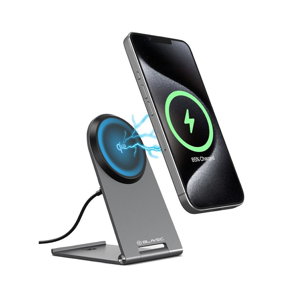 Carregador Wireless Blavec BQI-01 15W Magsafe Com Cabo Tipo C Para Tipo C