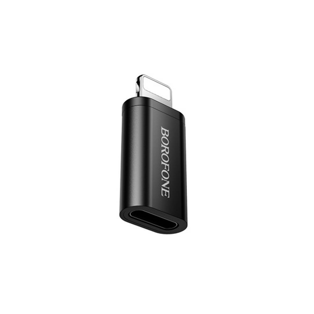 Adaptador Borofone BV26A Preto USB-C Para Lightning