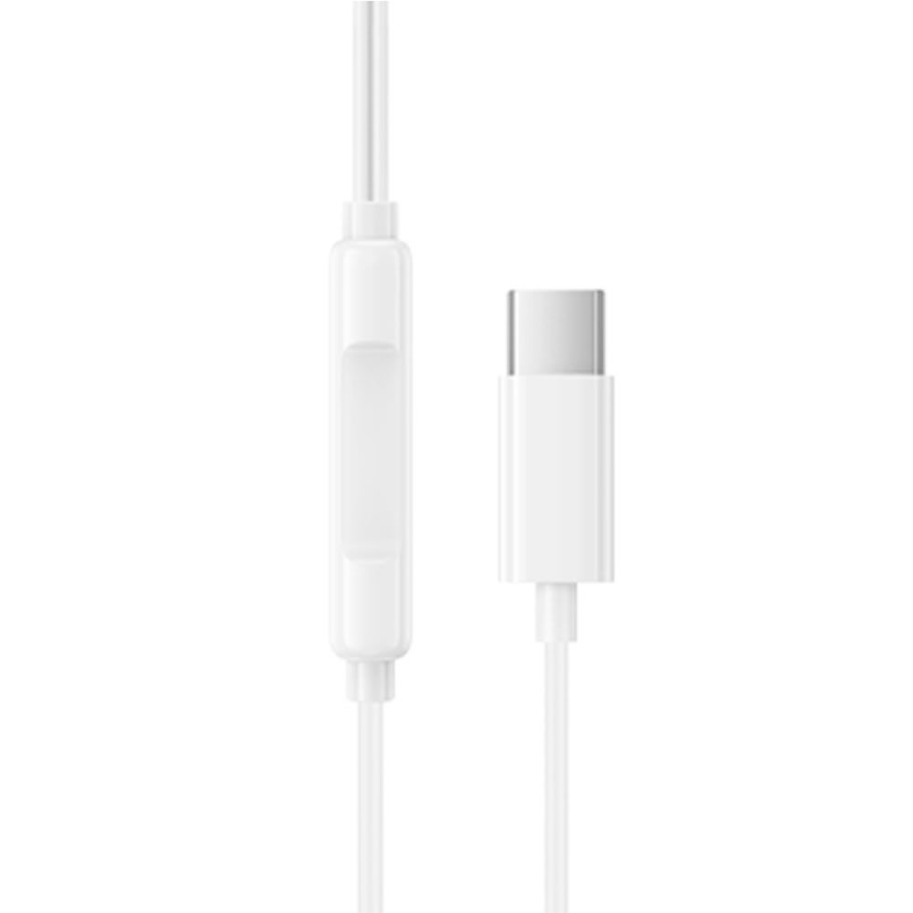 Auricular Borofone BM100 Max Branco 1.2m Tipo-C Com Microfone