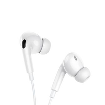 Auricular Borofone BM100 Pro Branco 1.2m Tipo-C Com Microfone