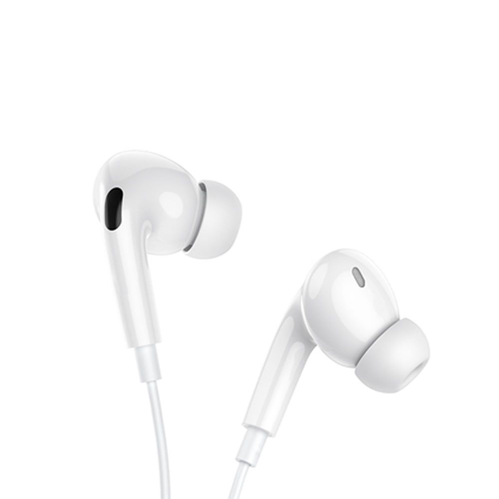 Auricular Borofone BM100 Pro Branco 1.2m Tipo-C Com Microfone