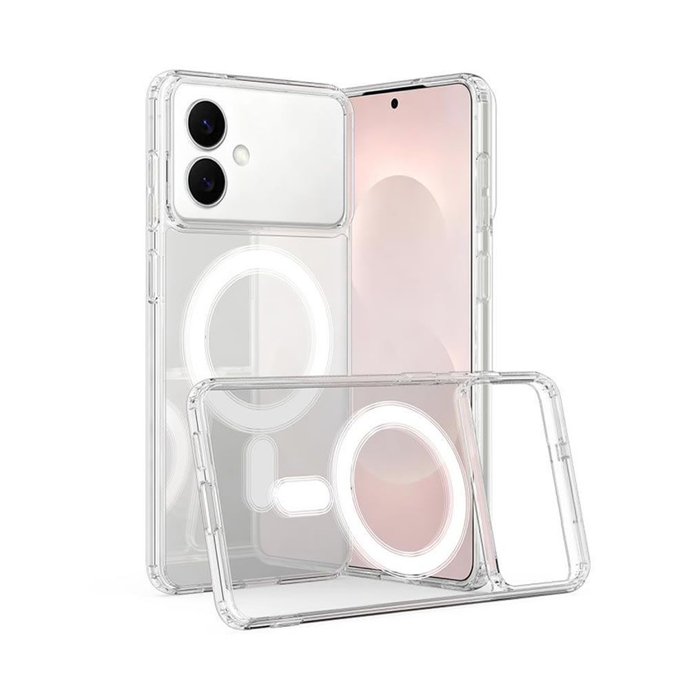 Capa Silicone Samsung Galaxy S26 Edge Transparente MagSafe