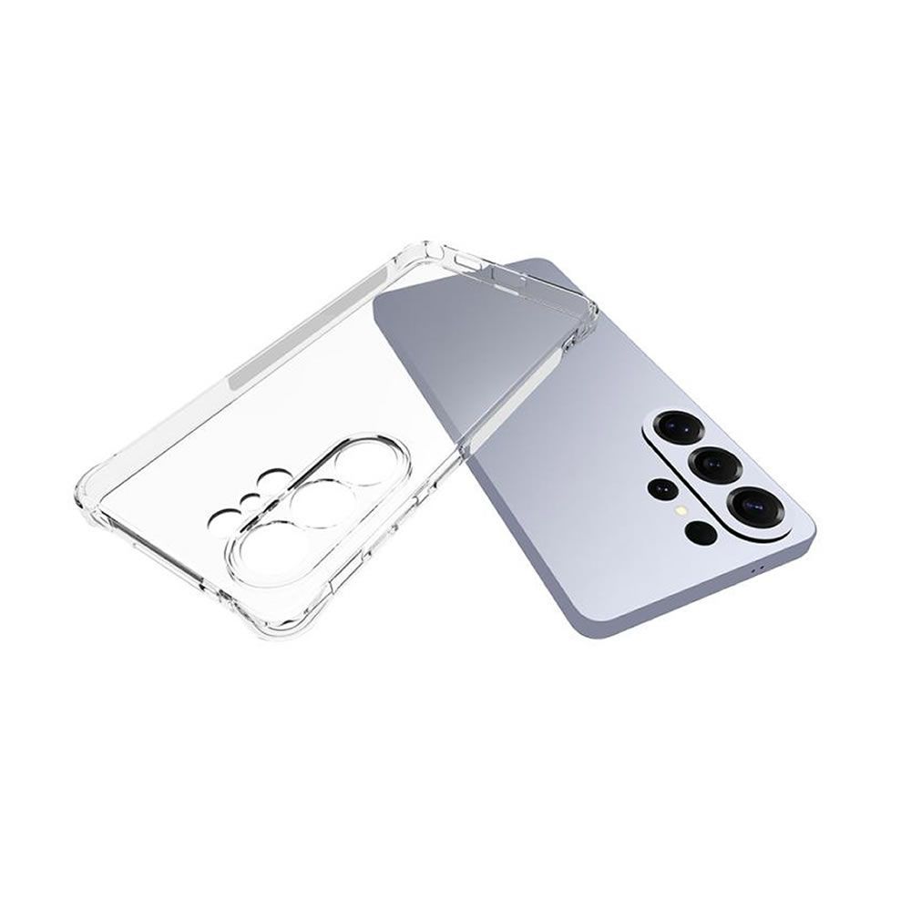 Capa Silicone Anti-Choque Samsung Galaxy S26 Ultra Transparente Com Protetor De Câmera