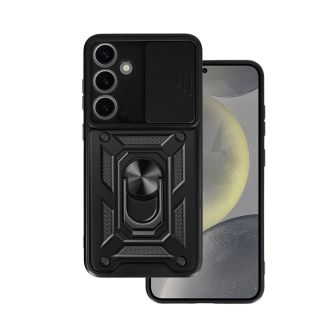 Samsung Galaxy S26 Plus TPU Case With Finger Ring Camera Protector And Sliding Window