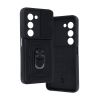 Capa Silicone TPU Com Anel De Dedo Xiaomi Redmi 15 Com Protetor De Câmera E Janela Deslizante