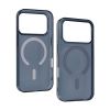 Capa Silicone Dura Apple Iphone 17 Pro Azul MagSafe