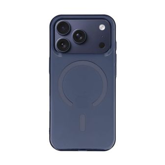 Capa Silicone Dura Apple Iphone 17 Pro Max Azul MagSafe