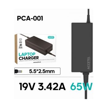 Carregador Portátil Toshiba 19V 3.42A 5.5*2.5mm 65W/PCA-001 Accetel