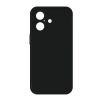 Silicone Case for Apple Iphone 16 Black with Camera Protector