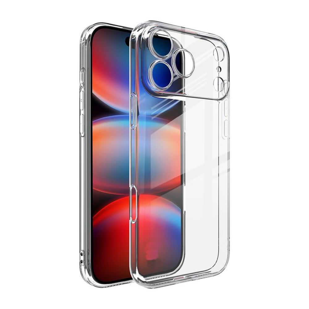 Apple Iphone 17 Pro Max Transparent Silicone Gel Case With Camera Protector
