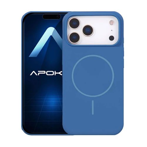 Apple Iphone 17 Pro Max Dark Blue Magsafe Silicone Case