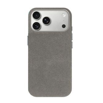 Capa Silicone Dura Apple Iphone 17 Pro Max Cinza