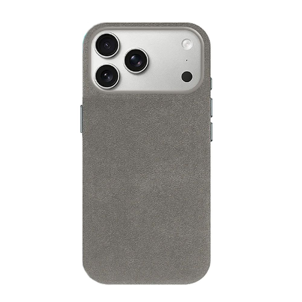 Capa Silicone Dura Apple Iphone 17 Pro Max Cinza